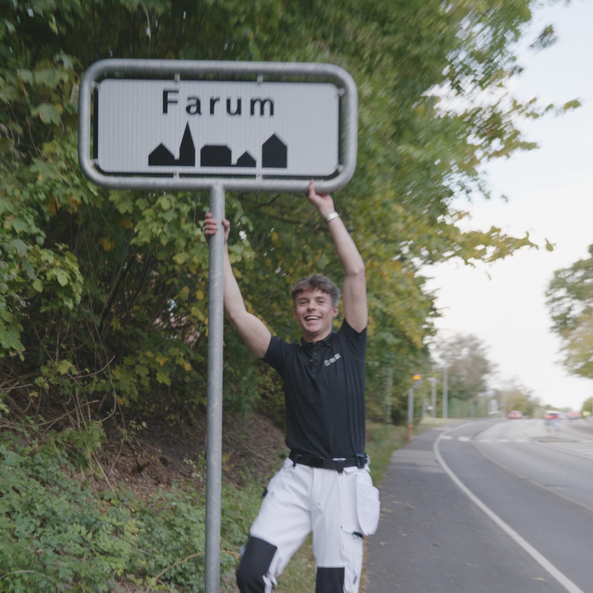 Thomas Sparegodt ved Farum byskilt